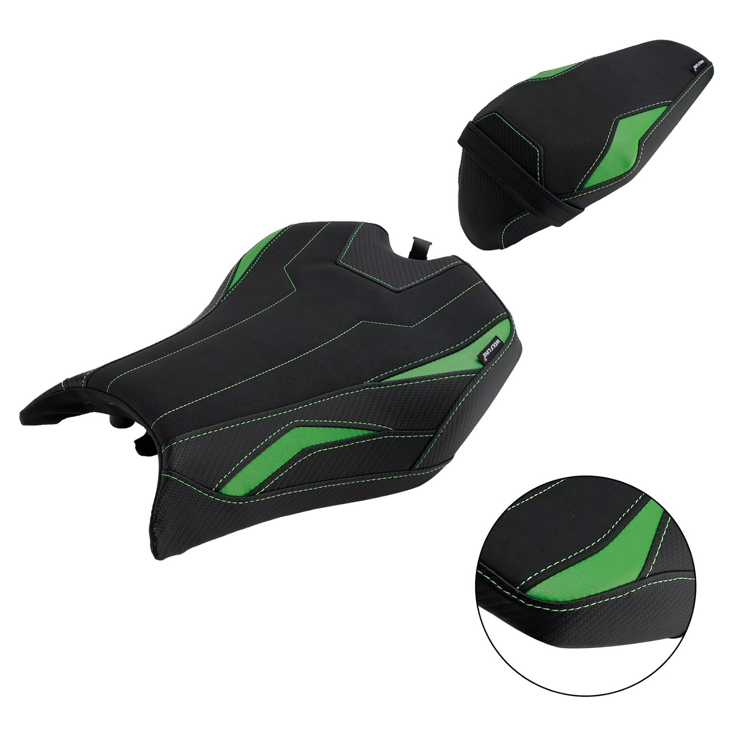 2025- For Kawasaki Ninja Z900 Zr900-F Driver&Passenger Seat Rear Cushion Green1