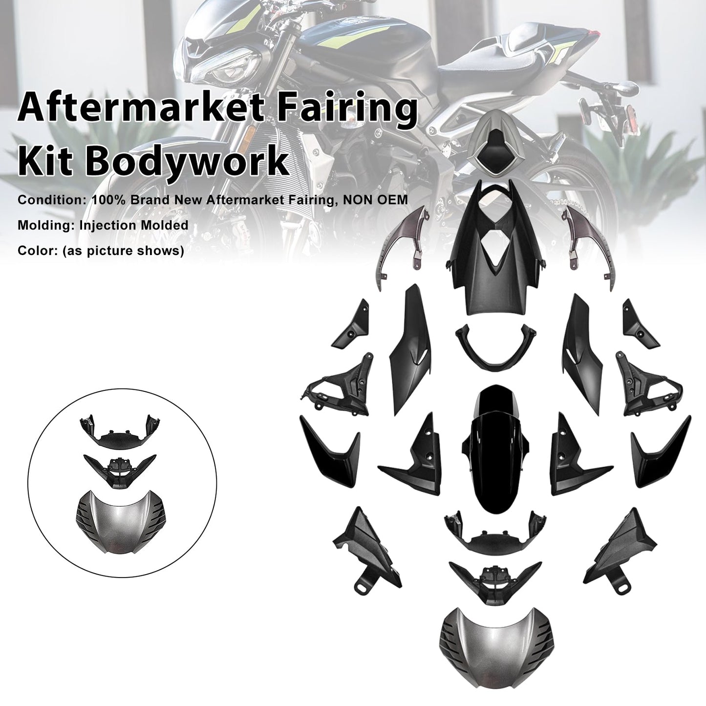 2020-2022 for Street Triple 765 R/RS Injection Bodywork Fairing Kit