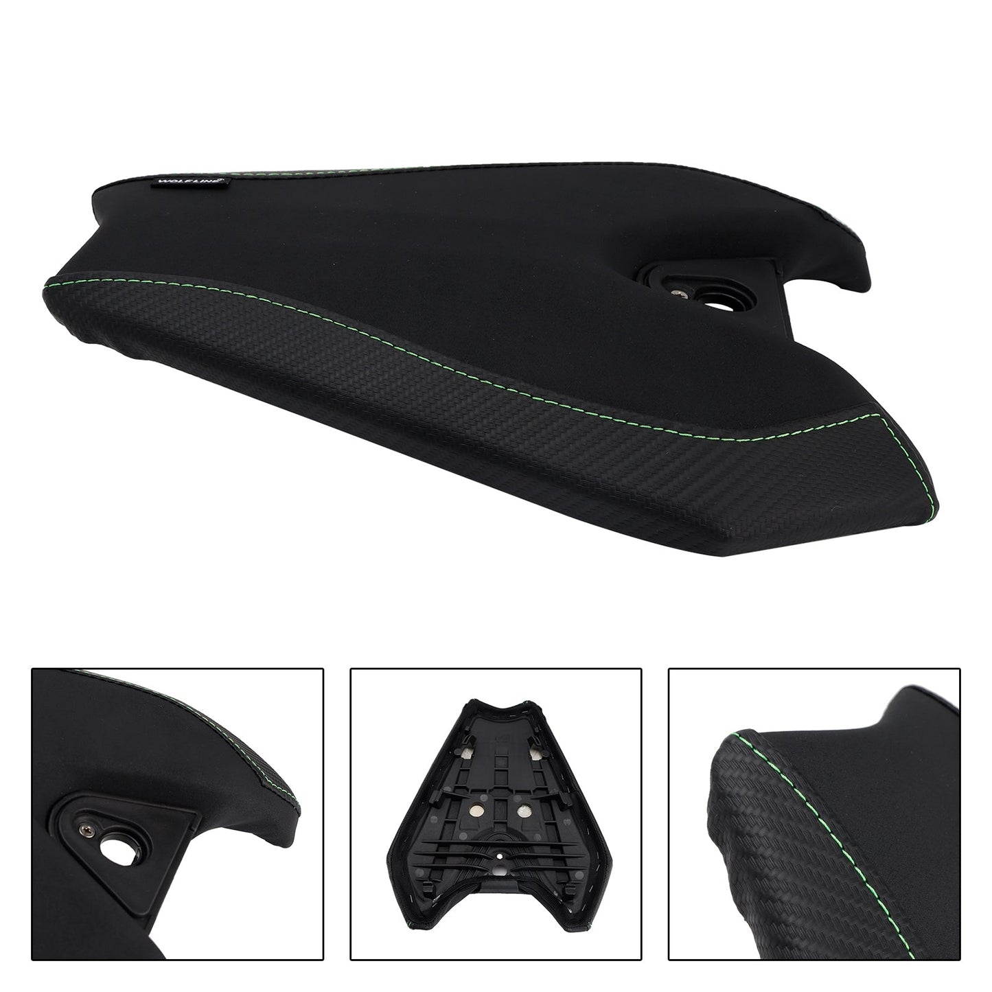 2014-2025 For Kawasaki Z1000 Rear Passenger Seat Cushion Pillion Flat Green2 24 Red