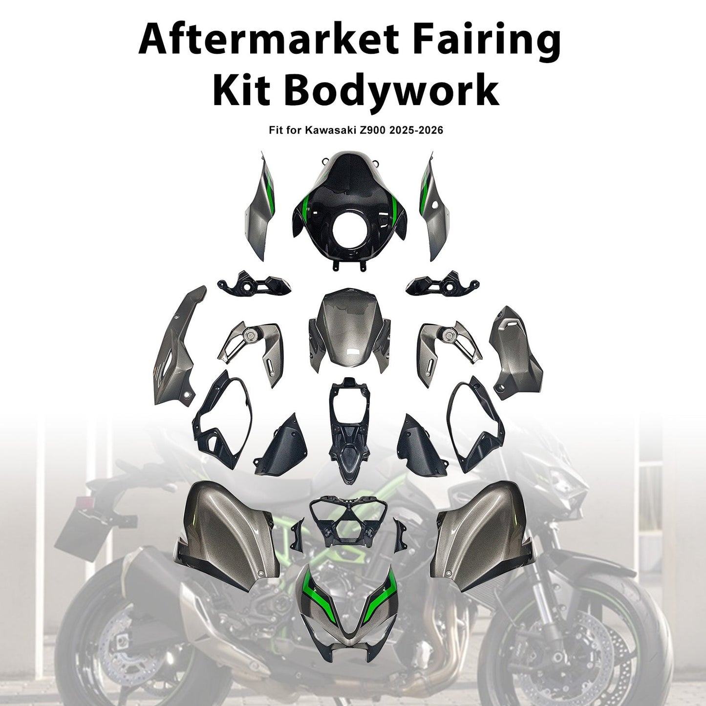 Injection Bodywork Fairing Kit for Kawasaki Z900 2025-2026