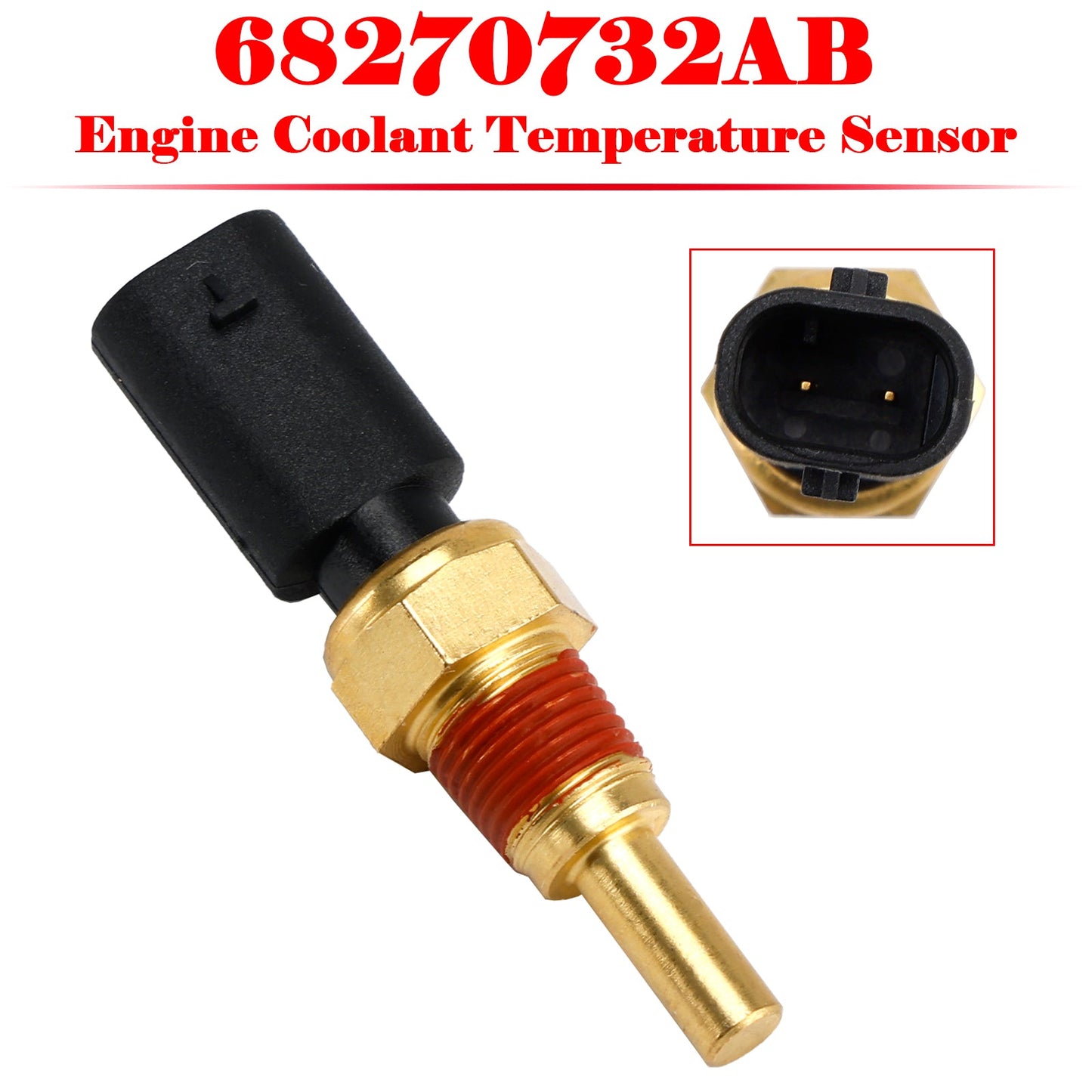 2016-2022 Chrysler Dodge Jeep Ram Engine Coolant Temperature Sensor 68270732AB