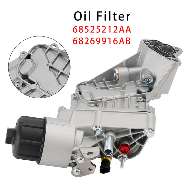 68525212AA Oil Filter Housing Oil Cooler For Jeep Grand Cherokee WK2 3.0 CRD
