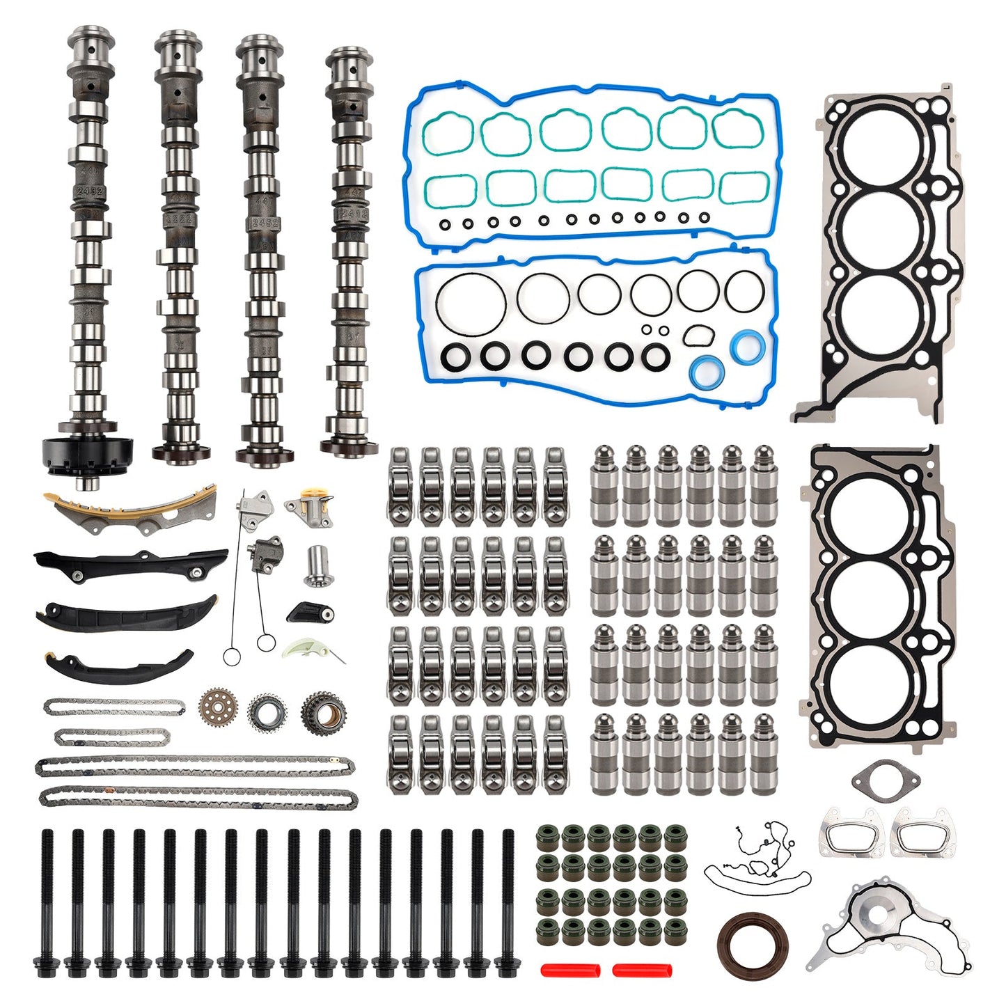 2014-2016 Dodge Ram ProMaster 1500 3.6L V6 Engine Camshafts Rockers Lifters Timing Chain