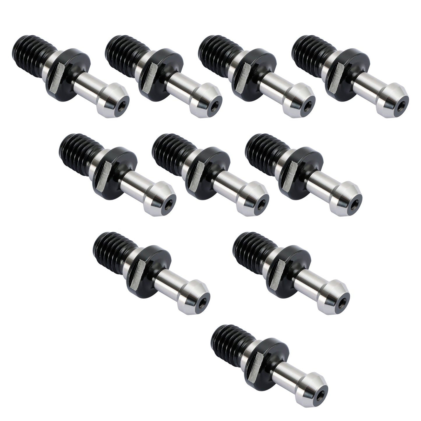 10Pcs CAT40 45° 0.589" Degree Pull Stud Retention Knob Fits HAAS CAT CNC Silver