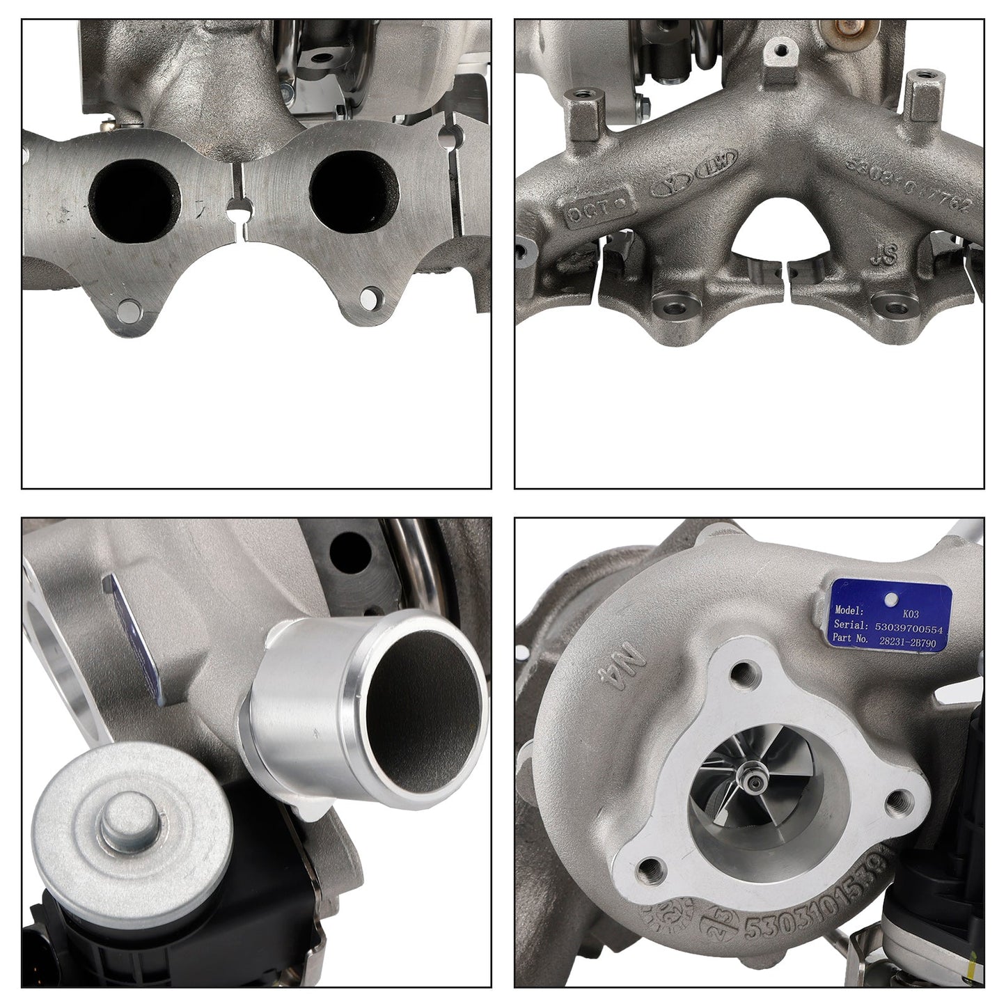 53039700662 for Kia Soul 1.6L/2.0L 2020-2022 282312B790 Turbocharger