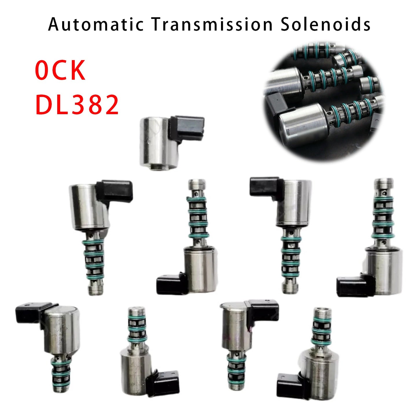 9PCS 0CK 0CL 0CJ DL382 Automatic Transmission Solenoid Kit For Audi Q5 A5 A6 A7
