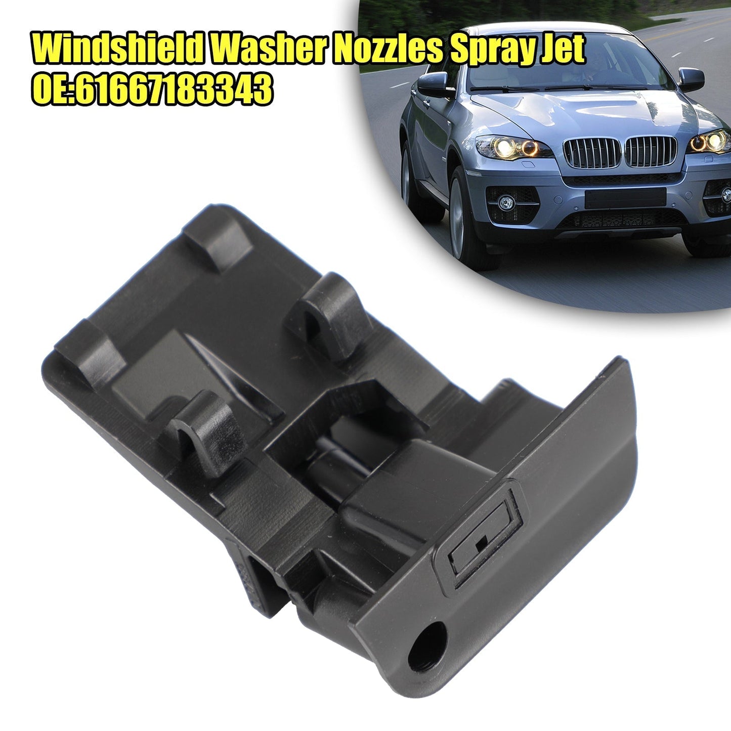 BMW X6 E71 E72 Windshield Washer Nozzles Spray Jet Left Right 61667183343