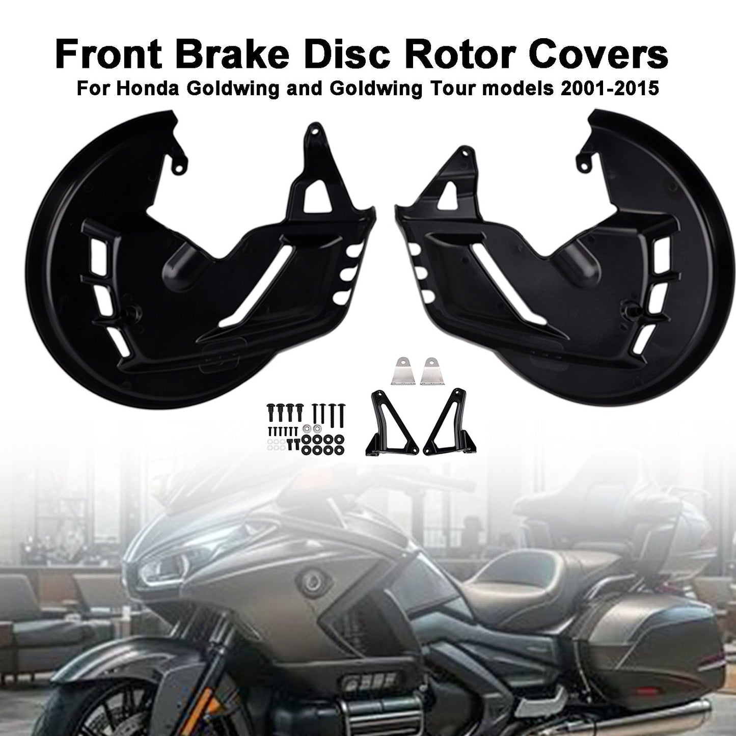 2001-2014 For Honda Goldwing GL1800 Front Brake Disc Rotor Covers