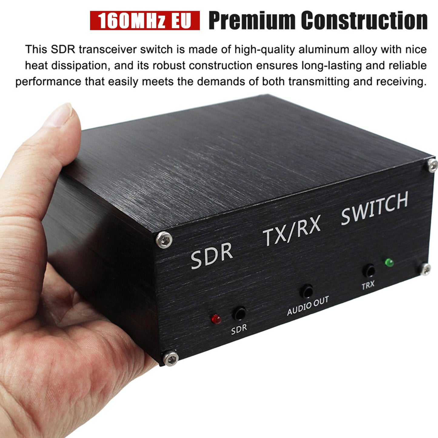 SDR Receiving Switching Antenna Sharing Transceiver TR Switch Box 100W DC 160MHz EU Plug