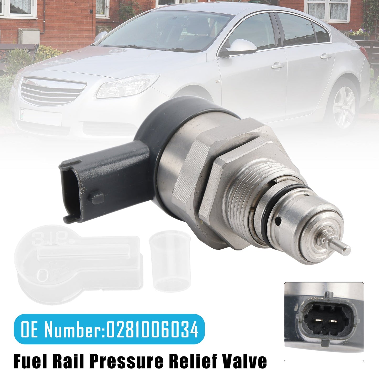For Opel Astra J Caravan GTC 2012-2015 Fuel Rail Pressure Relief Valve 0281006034