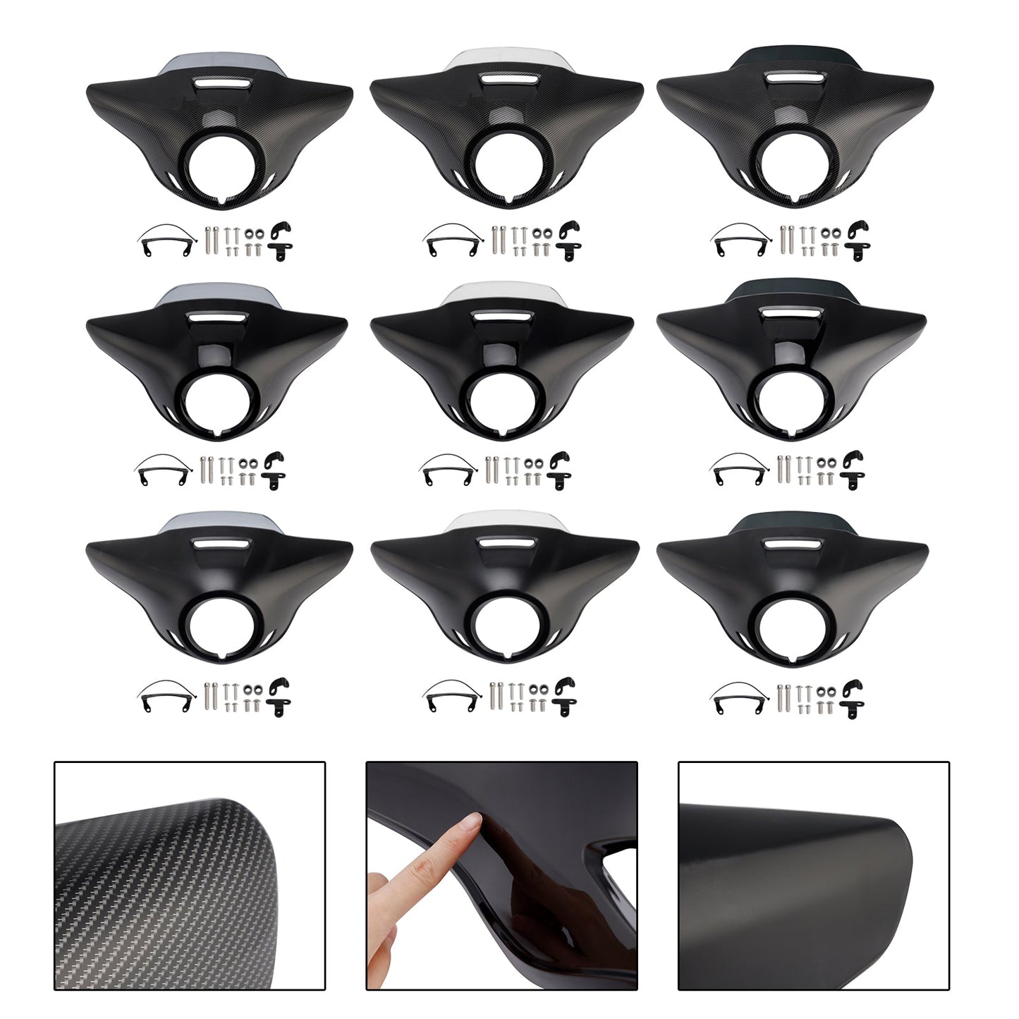 2021-2024 HONDA CM300 CM500 Windshield WindScreen Headlight Fairing