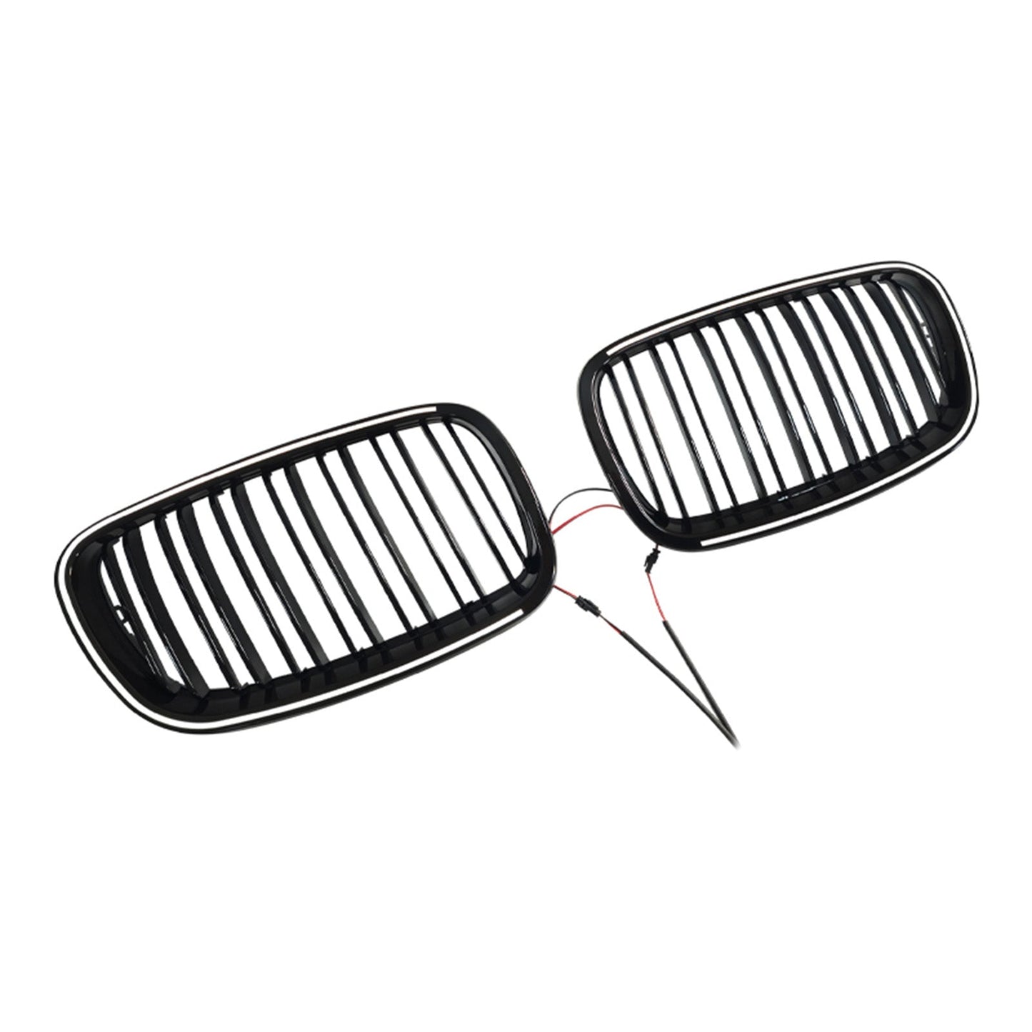 2007-2014 For BMW X6 E71 Gloss Black Front Bumper Kidney Grill Grille 51137185223 51137185224