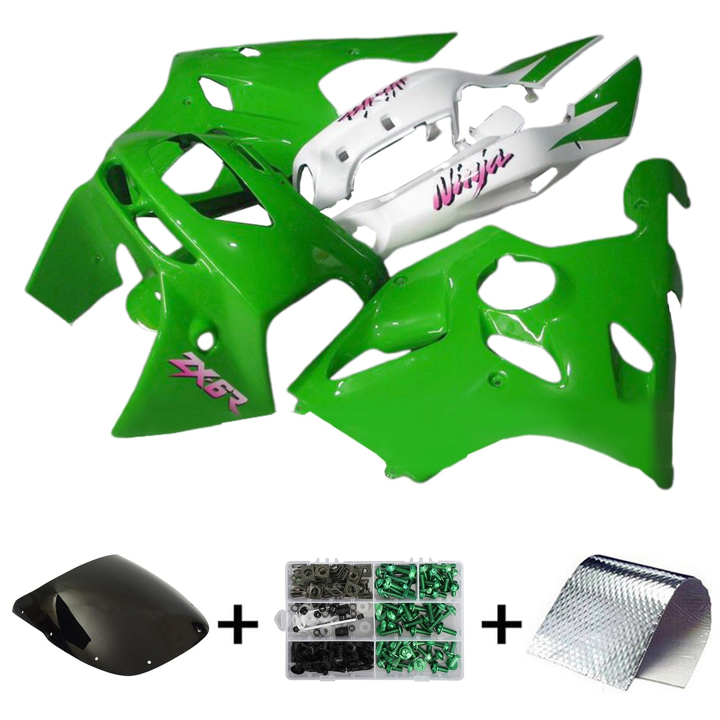 1994-1997 Kawasaki ZX-6R Injection Fairing Kit Bodywork Plastic ABS