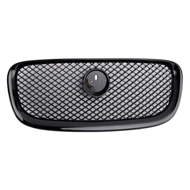 XF-R Style Front Bumper Grill Grille Fit Jaguar XF 2012-2015 Gloss Black