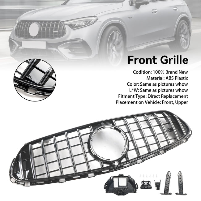 2022-2024 Mercedes GLC X254 C254 with AMG-Line Front Bumper Upper Grill Grille