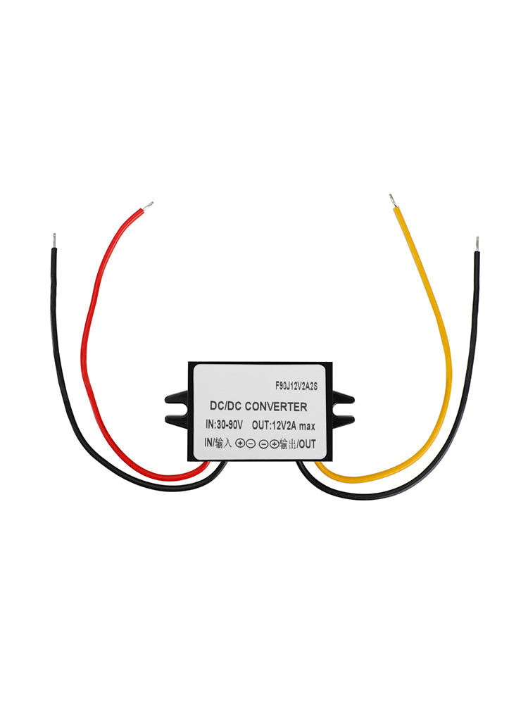 Waterproof DC 30-90V to 12V 2A 24W Step-Down Power Supply Converter Regulator