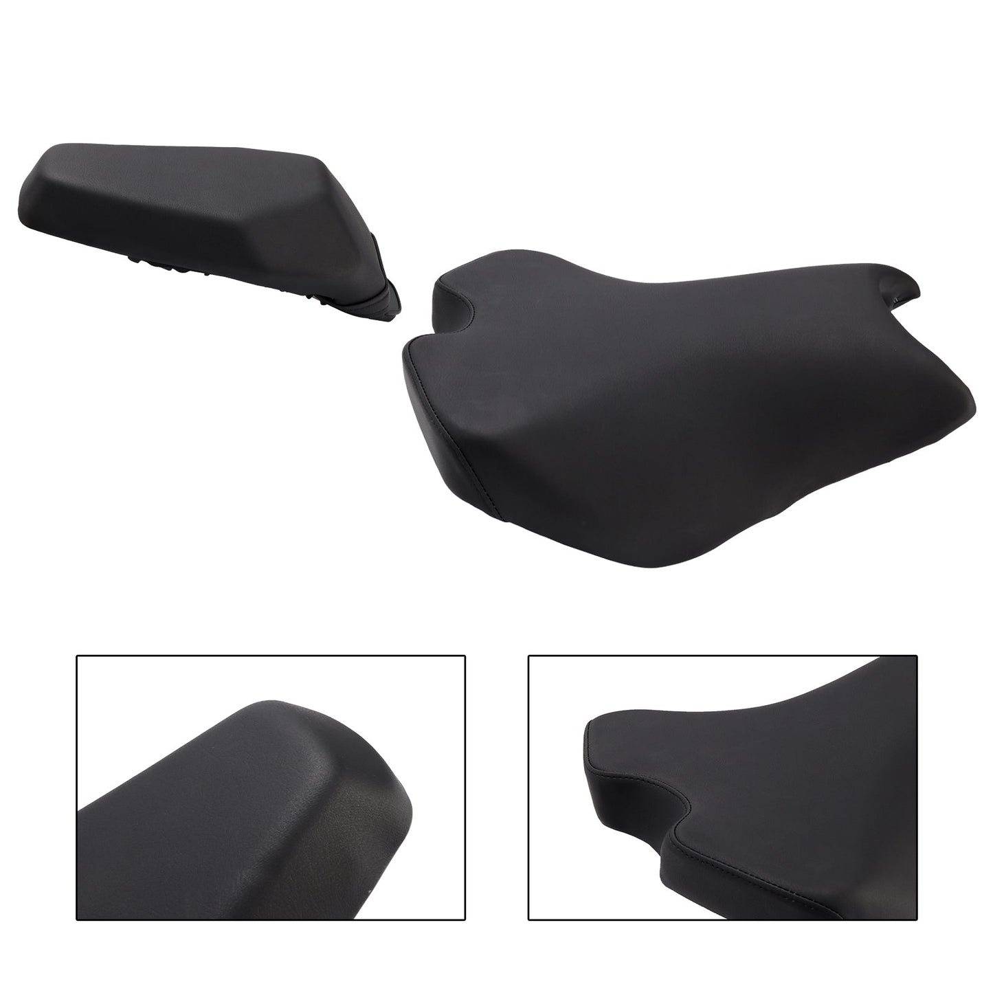 2025 For Kawasaki Ninja Z900 Front W/ Rear Thickened Seat Pillion Kit Black