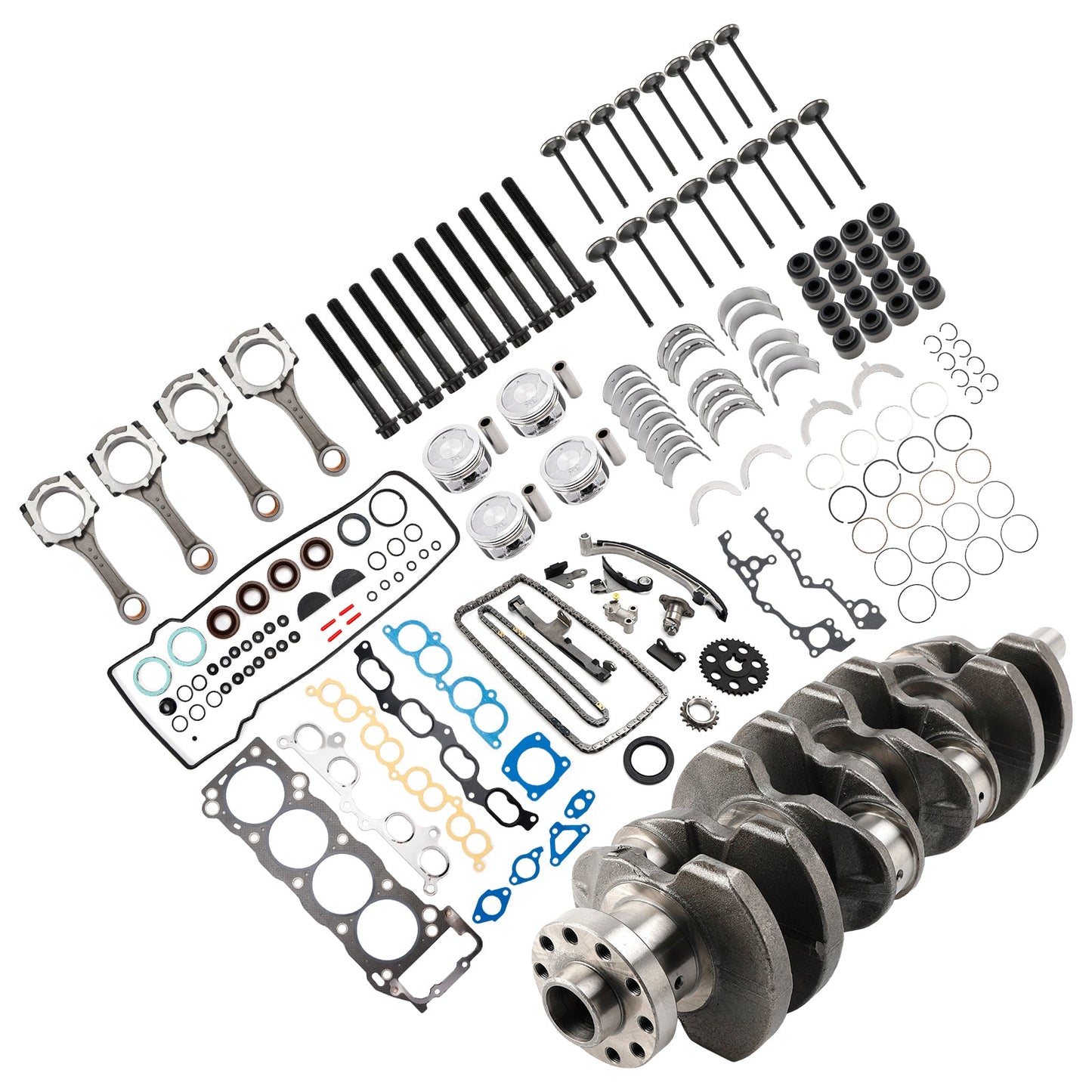 1994-1998 Toyota T100 2.7L 2694CC l4 DOHC 3RZ-FE Engine Overhaul Rebuild Kit 13411-75901 3-3SRH106