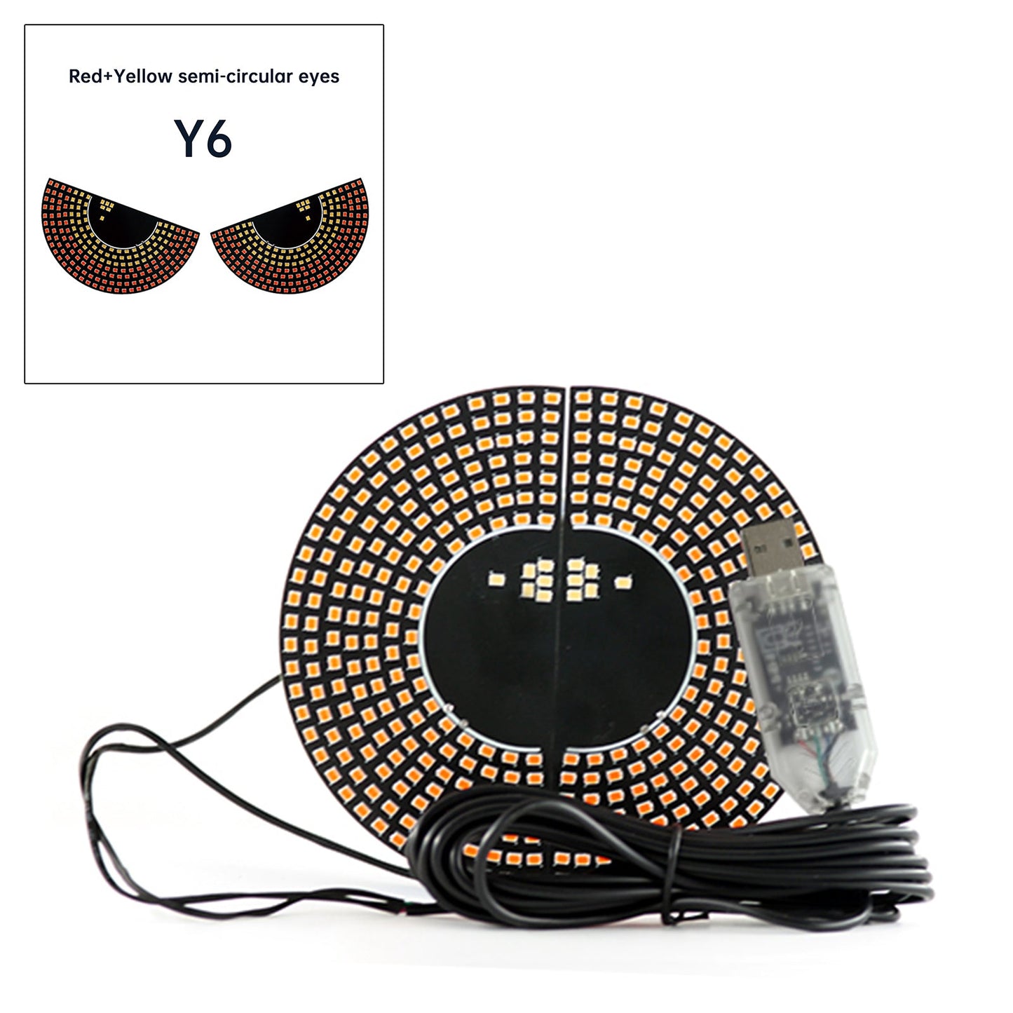 LED-Screen Devil's Eye Car Eye Light Truck Dynamic LED Light