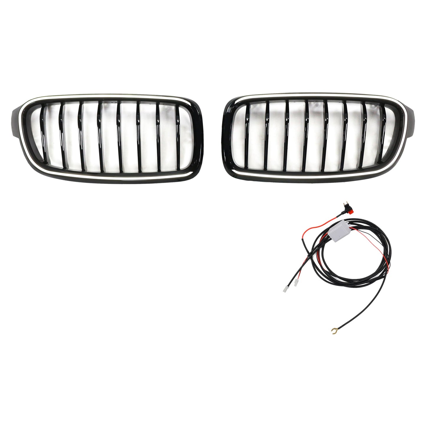 2012-2019 BMW 3-Series F31 Touring Gloss Black Front Kidney Grille Grill 51137263481 51137255412