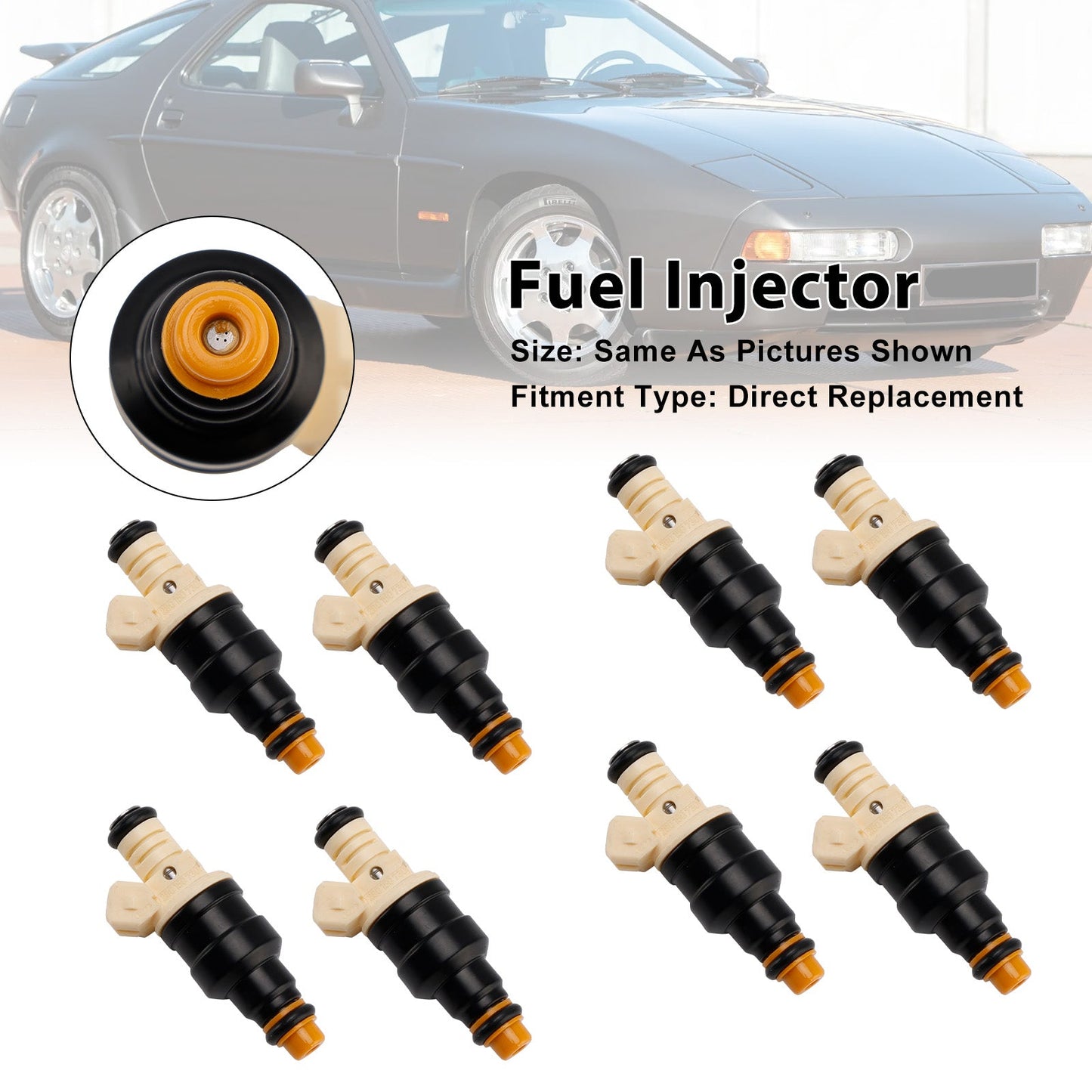 8PCS 4G1510 92860611902 For Porsche 928 Coupe 5.4 GTS 08/1991-11/1995 Fuel Injector