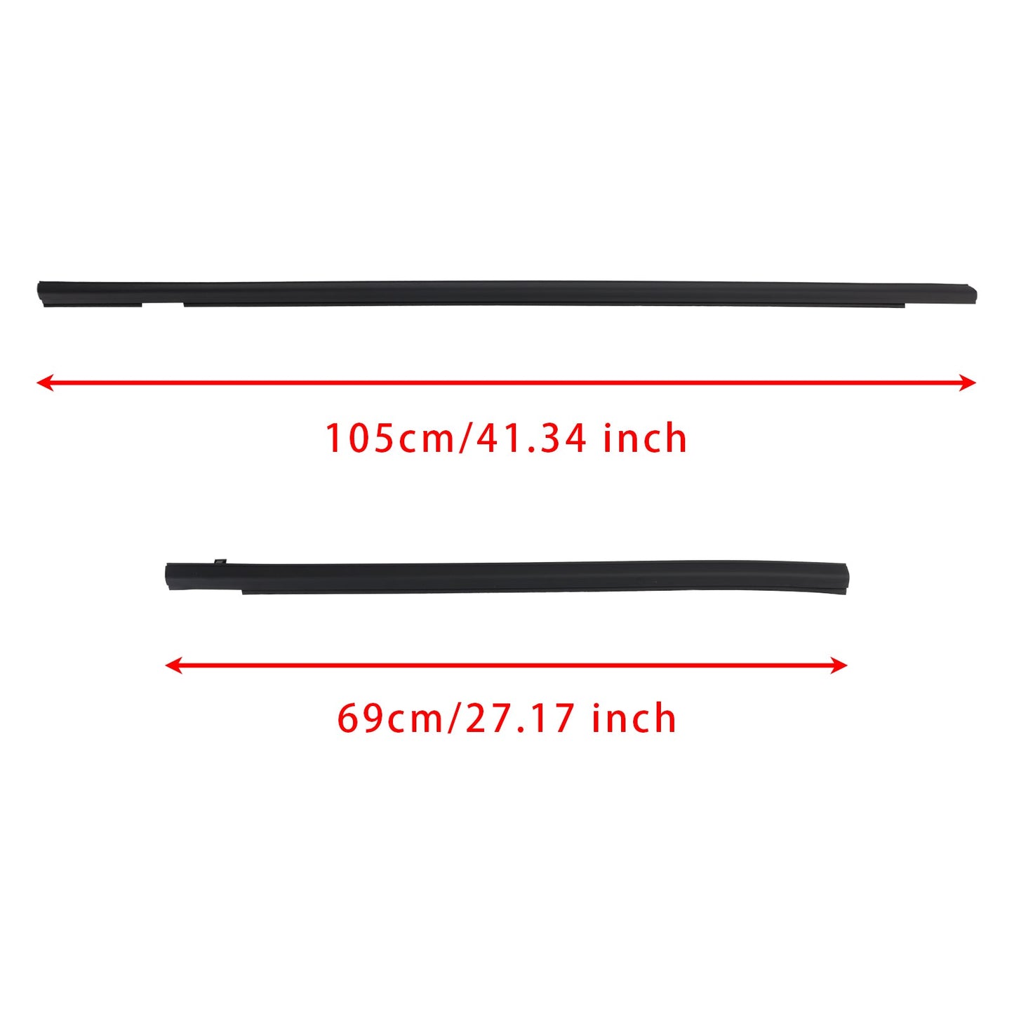 2001-2008 Honda FIT JAZZ 1st gen 4PCS Weatherstrip Rubber Seal Door Belt