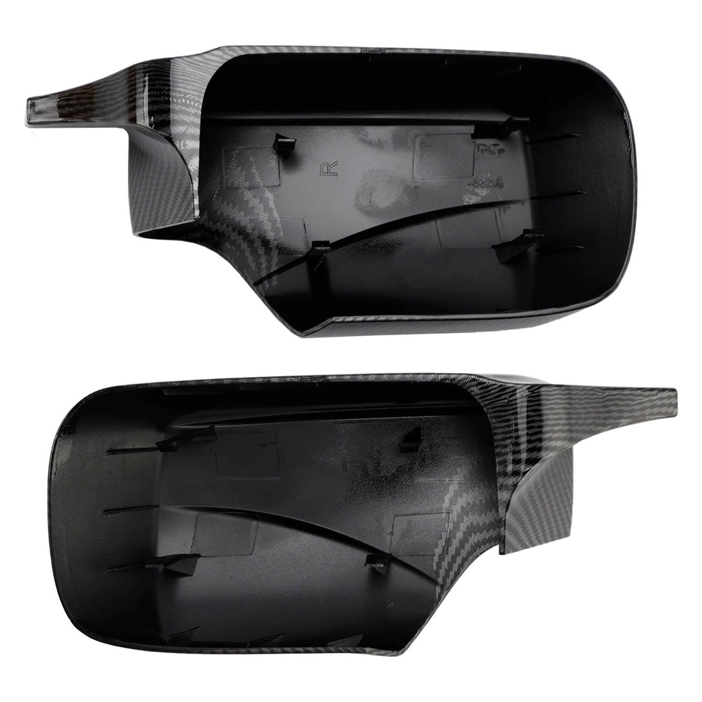 2PCS M Style Wing Car Side Mirror Cover Caps for BMW E46 Sedan E39 4DR 1998-2005