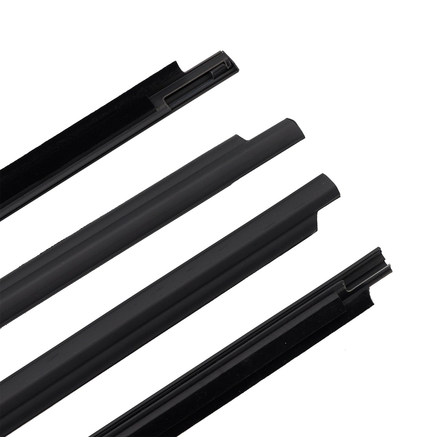 2008-2015 Toyota Land Cruiser LC 200 4PCS Door Glass Belt Outer Molding Weatherstrip