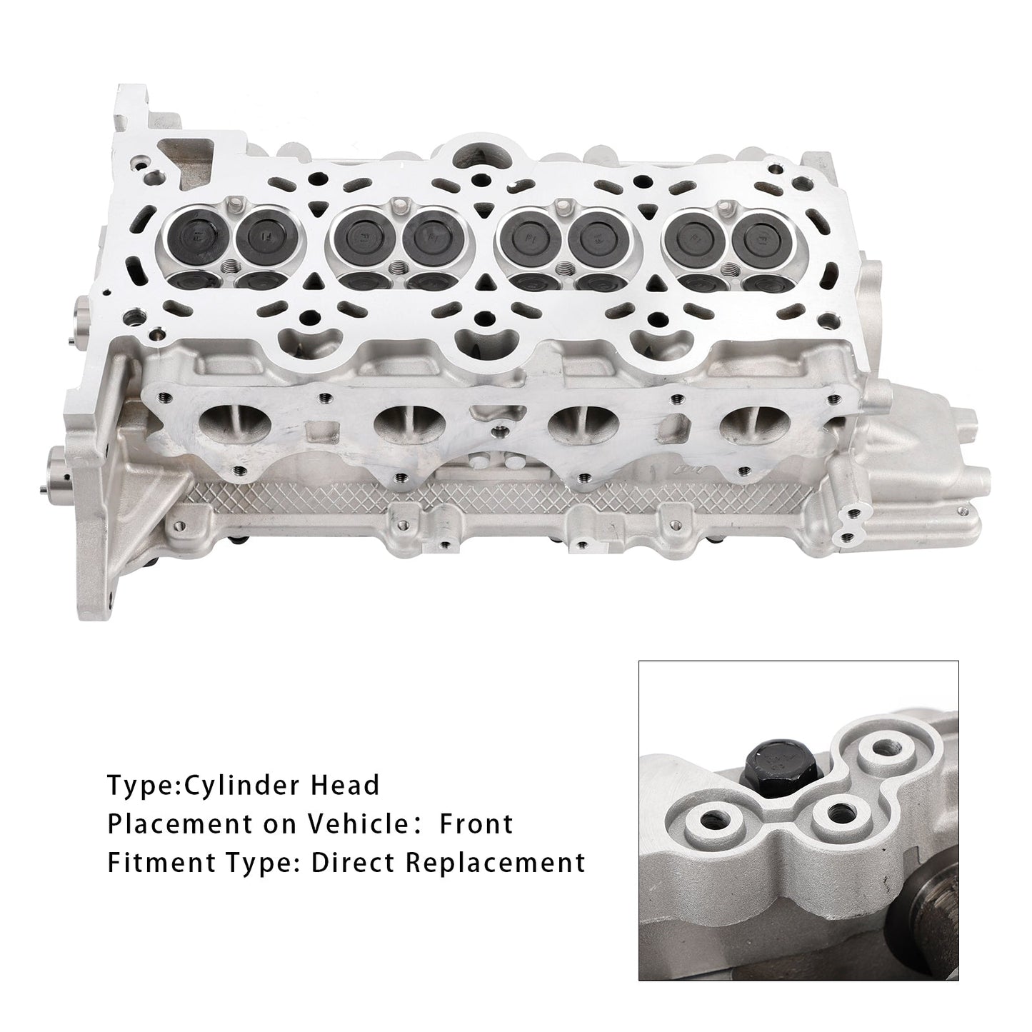2020 Hyundai Veloster Turbo, Turbo R-Spec, Turbo Ultimate 1.6L L4 - Gas Engine Cylinder Head Assembly G4FD 221002B725