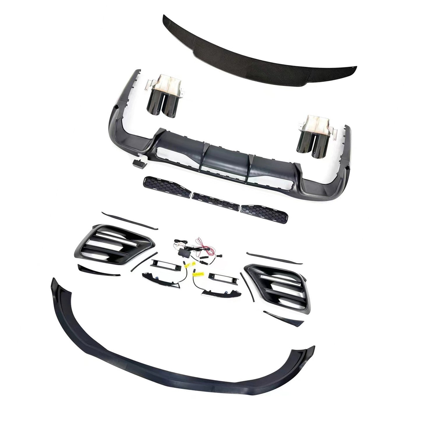 2021-2023 Fit Mercedes S-Class W223 S450 S500 Upgrade B Style Body Kit Bumper