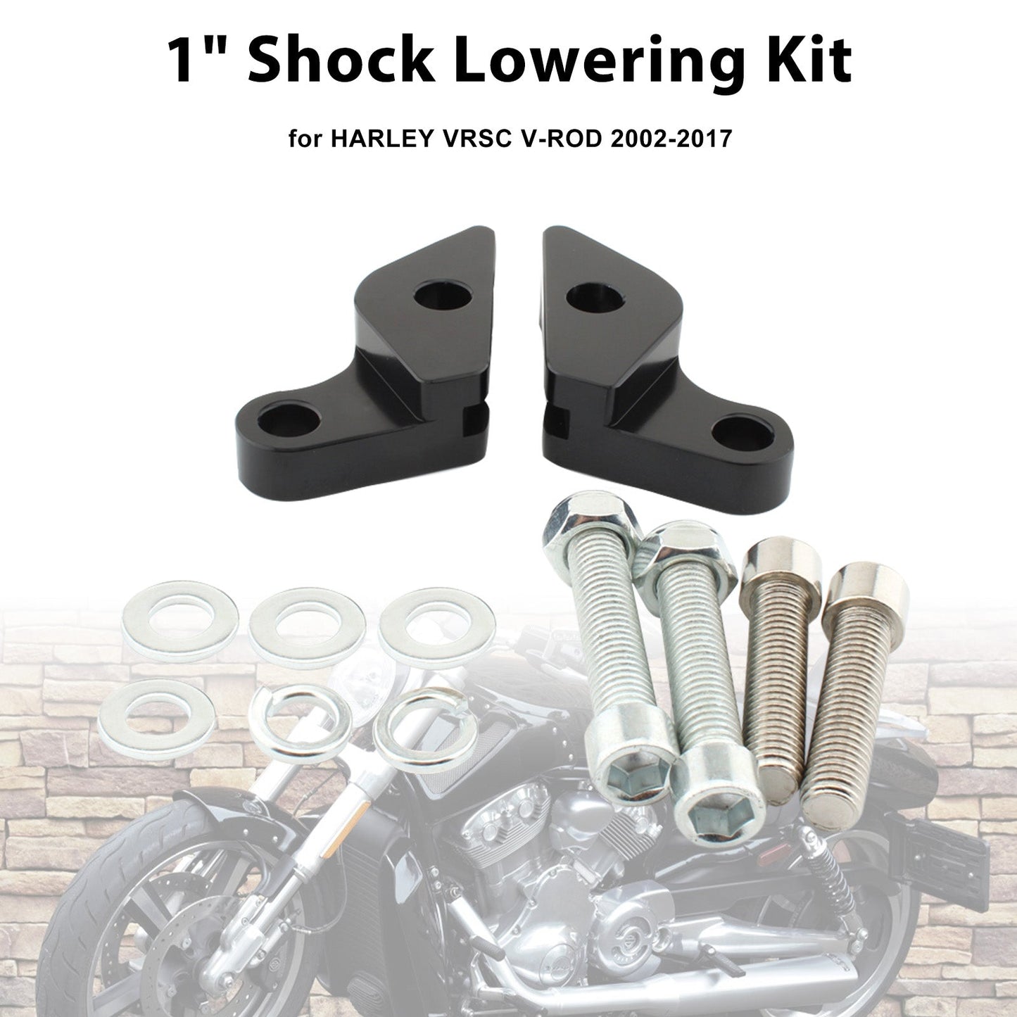 2007-2017HARLEY VRSC V-ROD 1" Shock Lowering Kit
