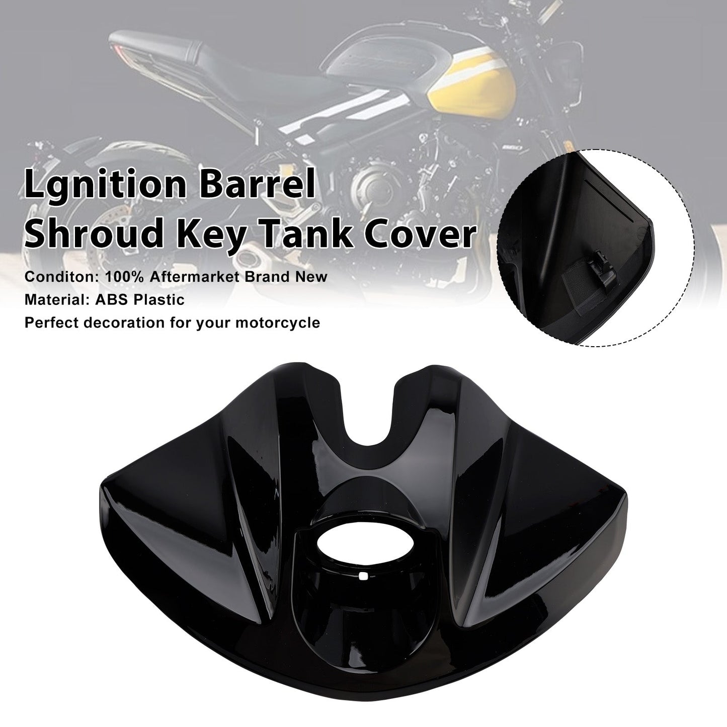 2022-2025 Trident 660 Lgnition Barrel Shroud Key Tank Cover