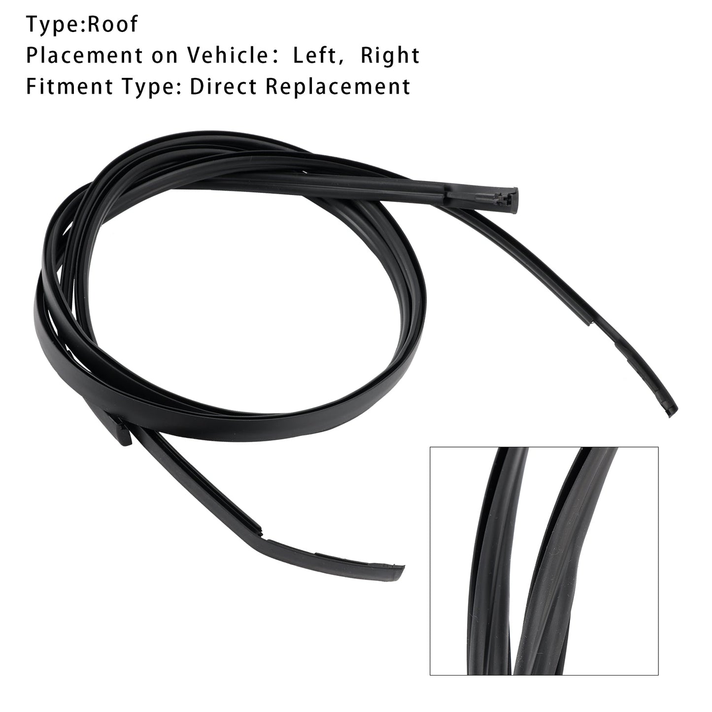 2012-2018 Nissan Versa 2PCS Moulding-Roof Drip 73852-3AW0A,73853-3AW0A