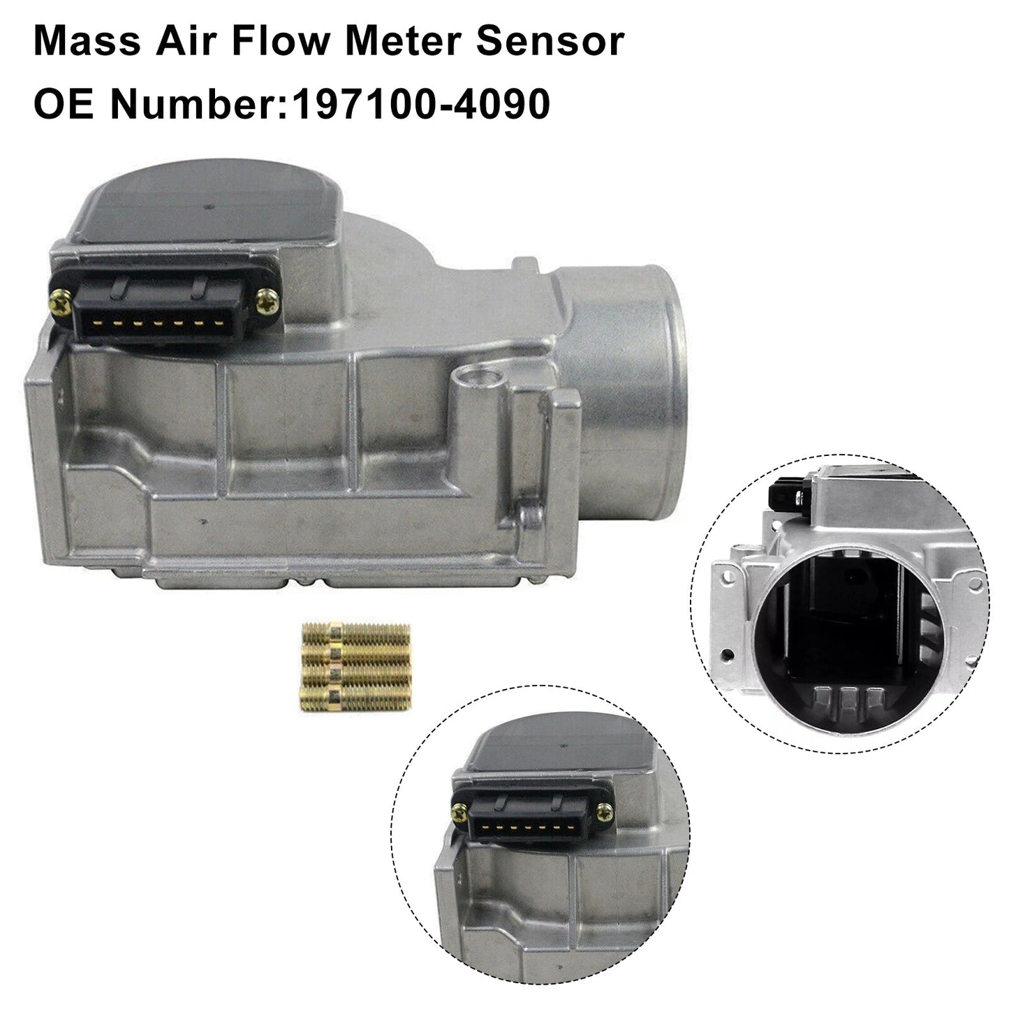 1990-1994 For Mazda Protege Mass Air Flow Meter Sensor 197100-4090
