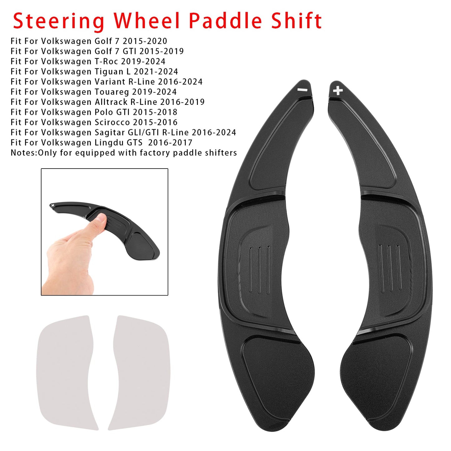 Steering Wheel Paddle Shifter Extension For VW Golf 7 T-ROC