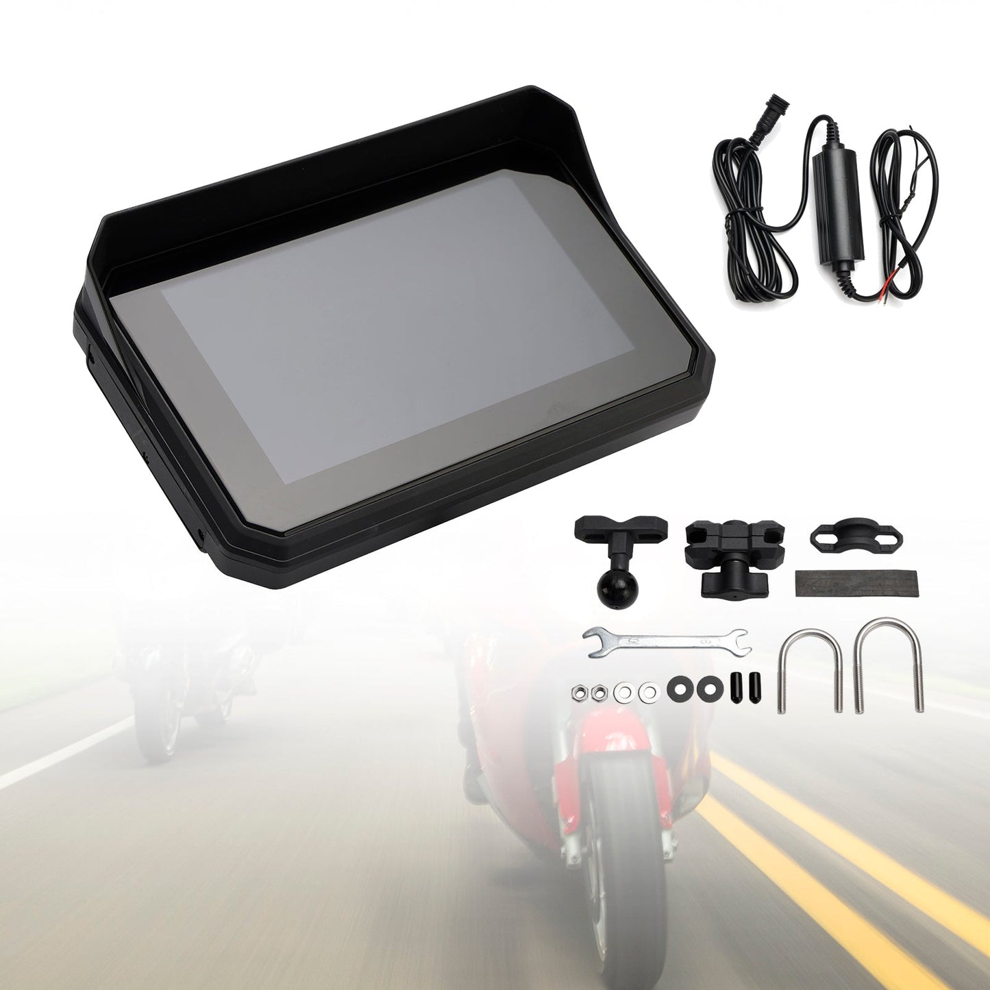 5 Inch Universal Recorder Dvr Carplay Touch Screen For Scooter Motorcycle