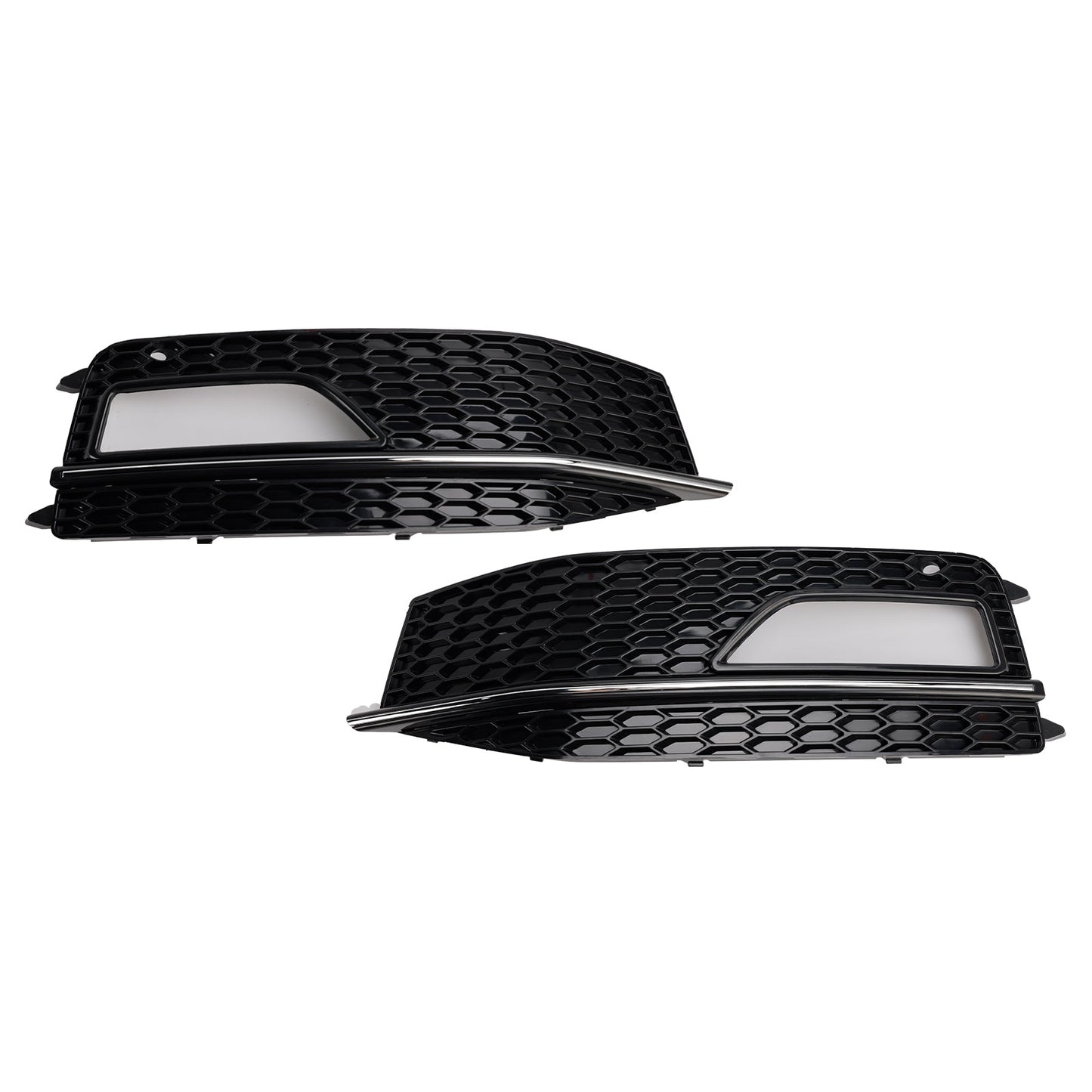 2013-2015 Audi A4 S-line S4 2PCS Bumper Fog Light Lamp Cover Grill Grille 8K0 807 682M