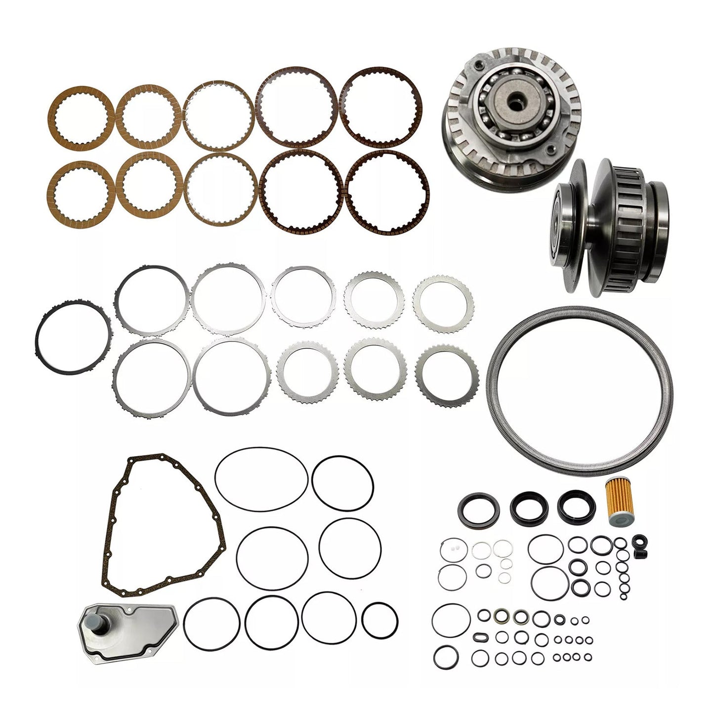 2013-2015 Nissan GRAND LIVINA L4 1.5L Transmission Master Rebuild Kit & Pulley Set W/ Belt JF015E RE0F11A