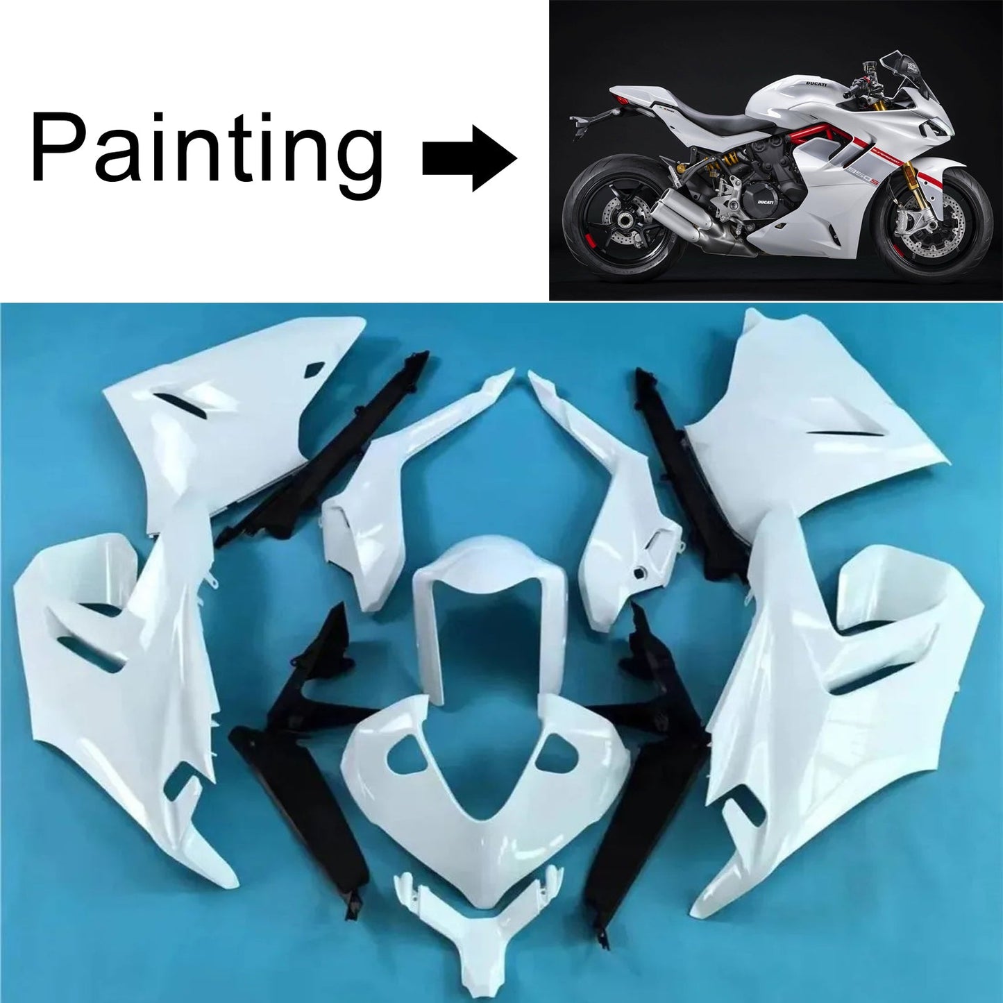 2021-2024 Ducati Supersport 950 950S Injection Fairing Kit Bodywork