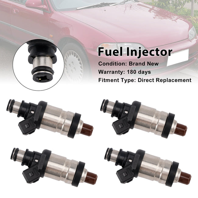 4PCS Fuel Injector 06164-P06-A01 Fit Civic Del Sol 1.5L 1.6L Integra 1.7L 1.8L