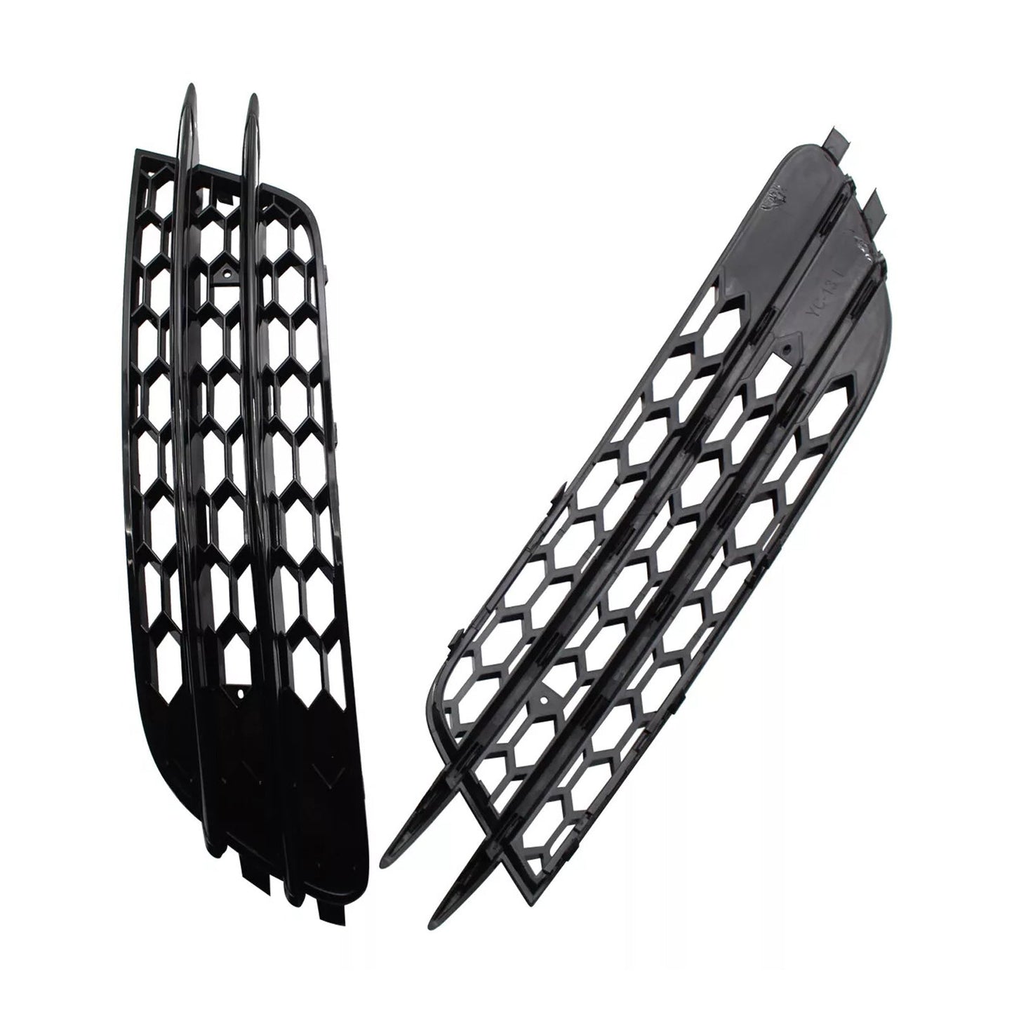 2012-2015 Audi A4 C7 Front Bumper Honeycomb Fog Grille Cover Black