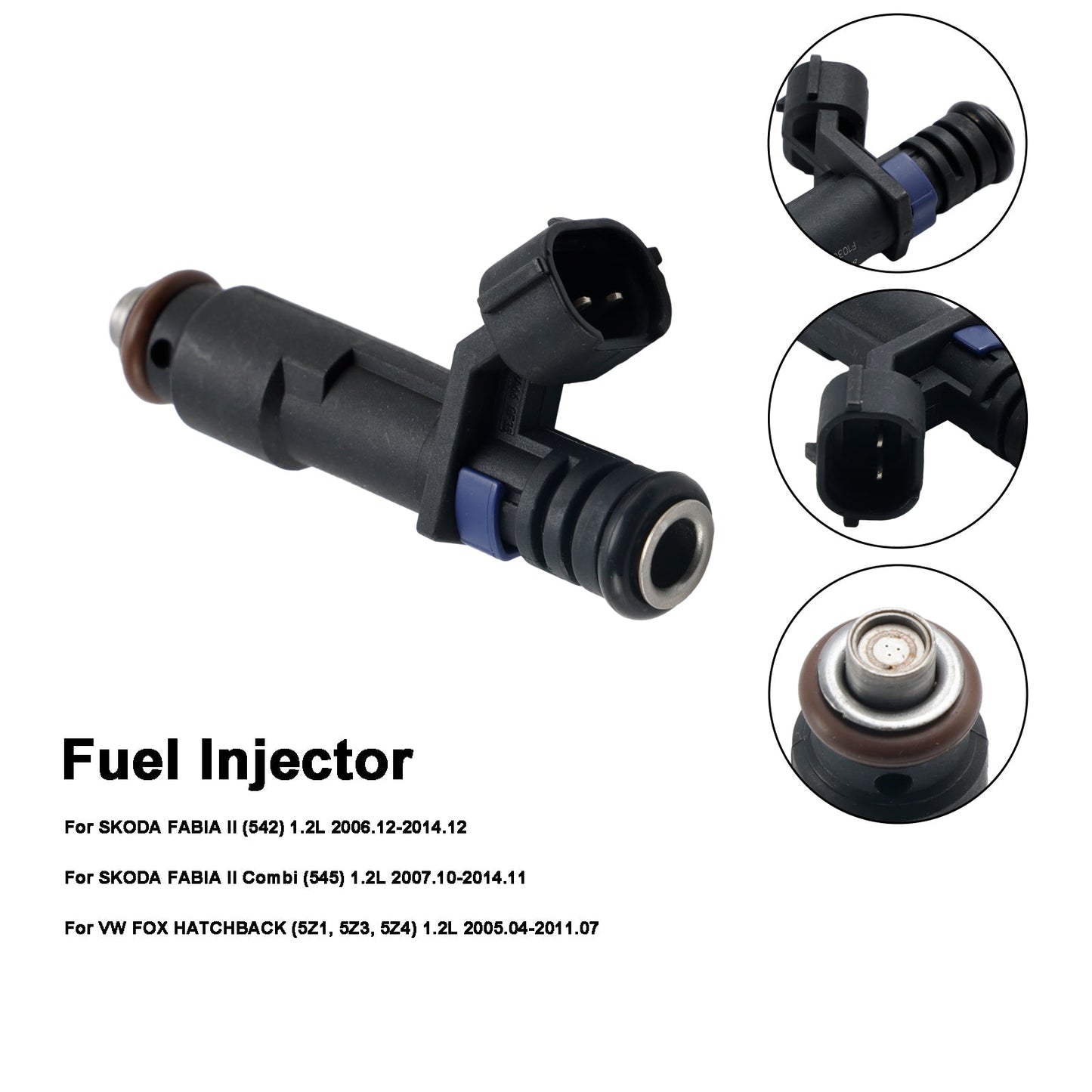 1PCS Fuel Injector 03D906031G Fit VW Fox Hatchback Fit Skoda Fabia II 1.2L