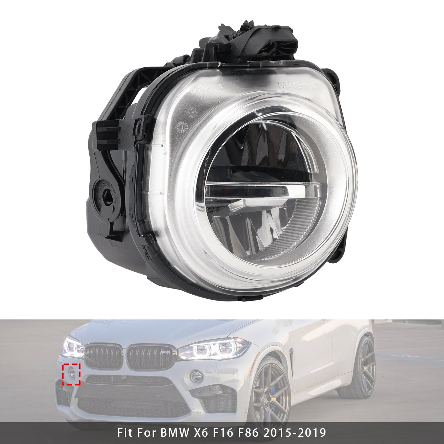 1 Pcs LED Front Right Fog Light For BMW X3 F25 X4 F26 X5 F15 X6 F16 63177317252