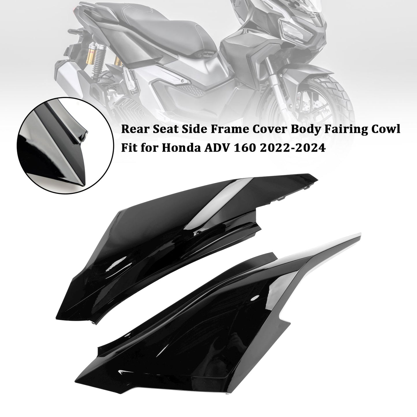 2023-2024 Honda ADV 160 Rear Seat Side Frame Cover Body Fairing Cowl