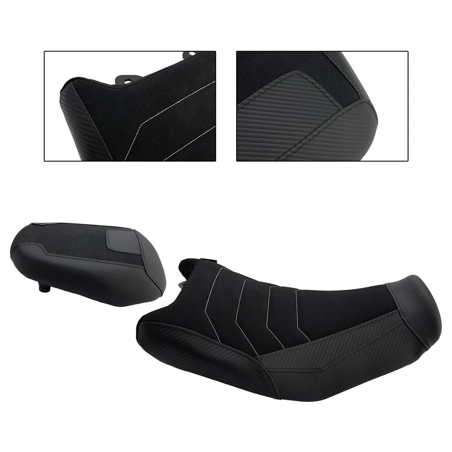 2024-2025 For Suzuki V-Strom250Sx Lower Front W/ Rear Seat Driver Pillion Black