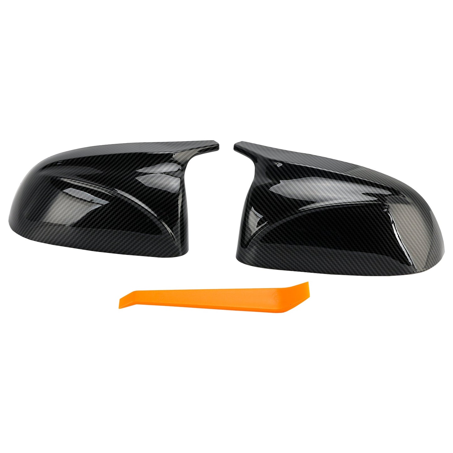 2018-2022 BMW x3/x4/ix3 2Pcs Gloss Carbon Fiber Pattern Door Wing Mirror Cover