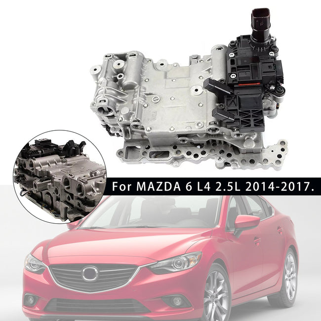 2014-2017 MAZDA 6 L4 2.5L VALVE BODY 6 SOLENOIDS CAST#FZ01 238740A FW6A-EL