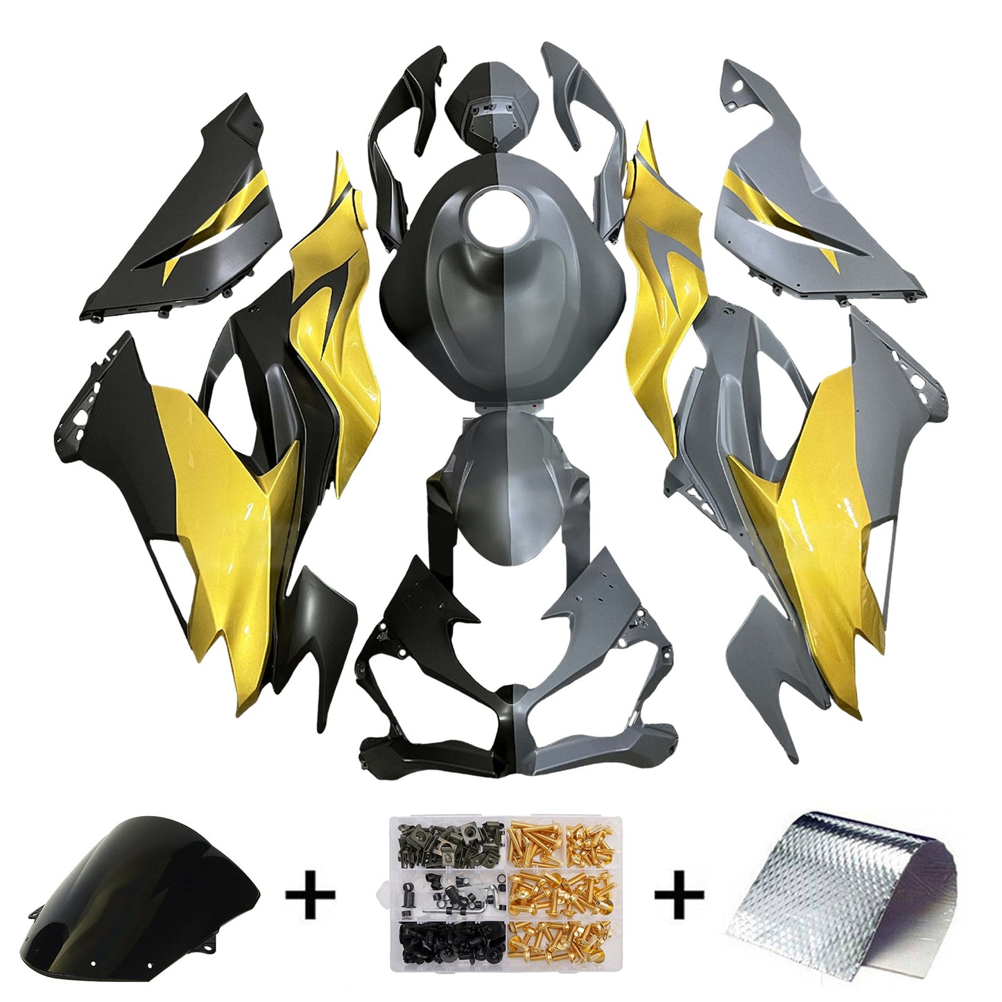 Injection Fairing Kit Bodywork Plastic ABS fit For Kawasaki ZX6R 2019-2023