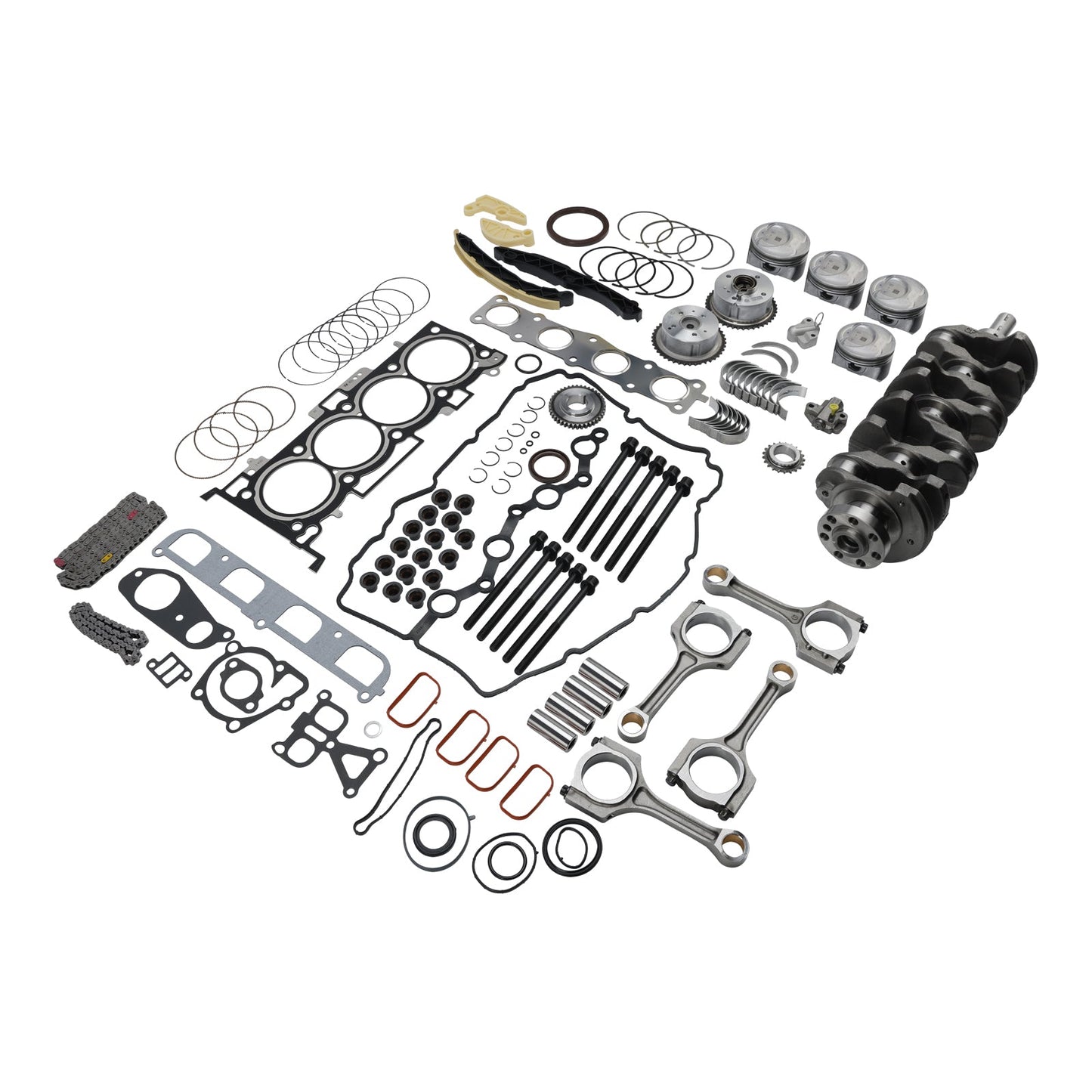 Kia 2.4L G4KJ Engine Overhaul Rebuild Kit w/Crankshaft & Rods & Timing Kit