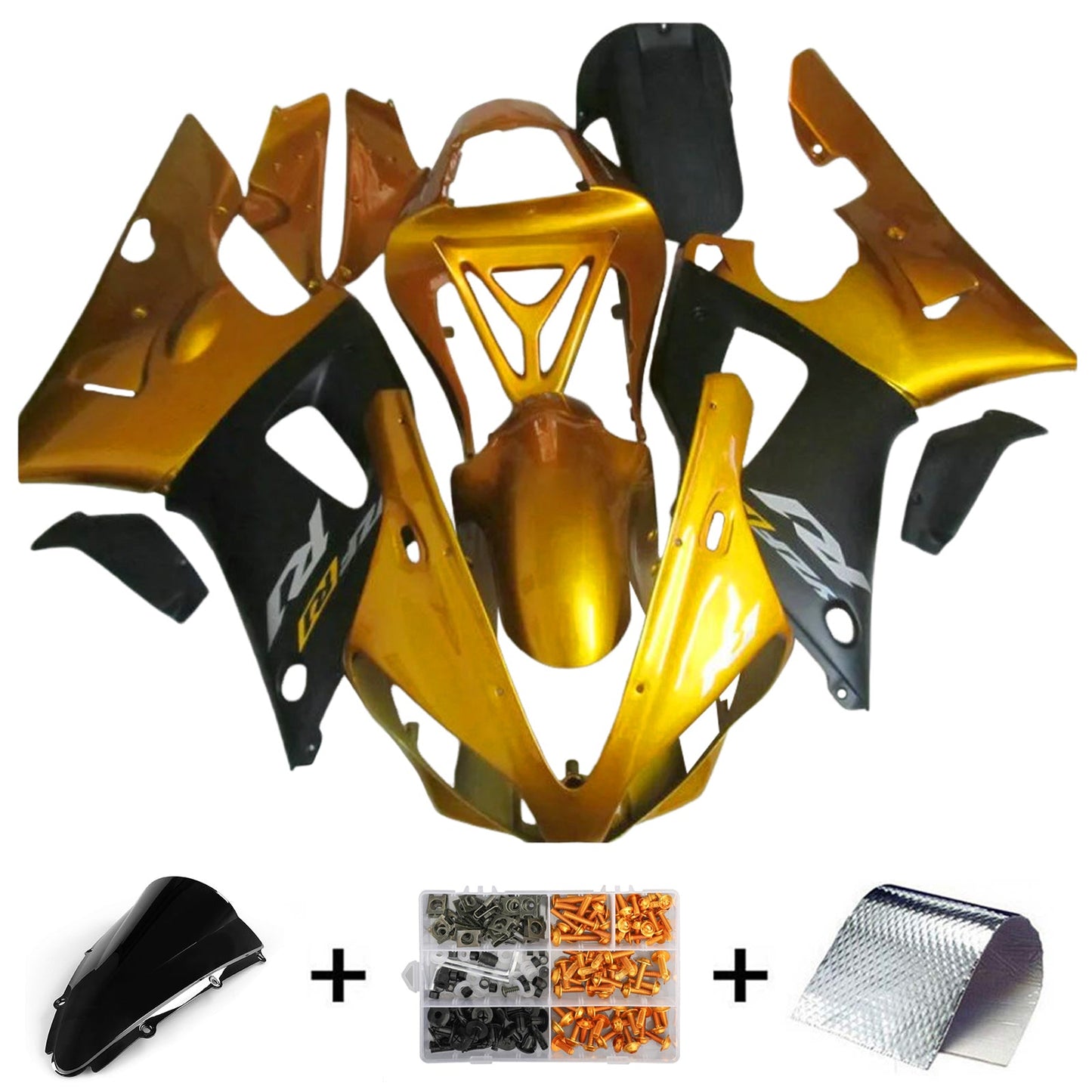 2000-2001 Yamaha YZF 1000 R1 Injection Fairing Kit Bodywork Plastic ABS